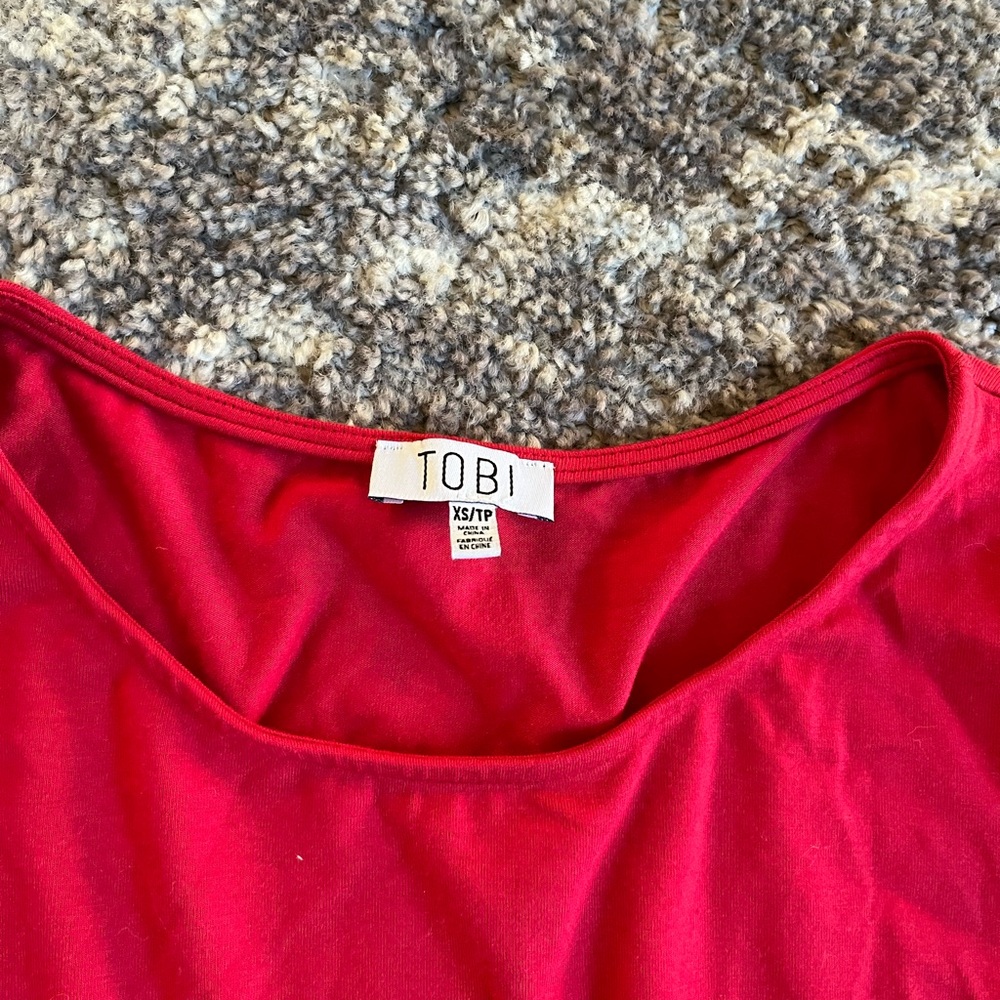 Tobi red dress.